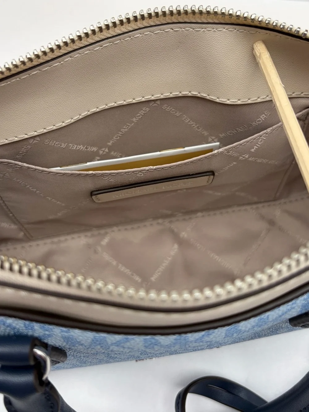 Michael Kors Arden Small Color-Block Signature Logo Messenger Crossbody Bag